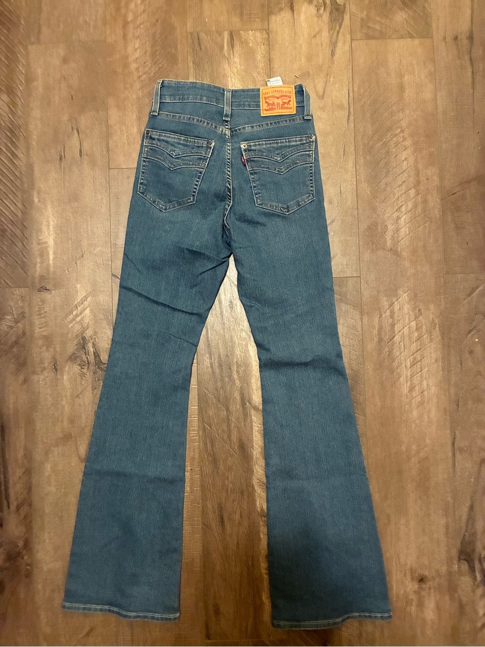 Levi's 726 High Rise Flare Jeans - Size 26 - Picture 2 of 3